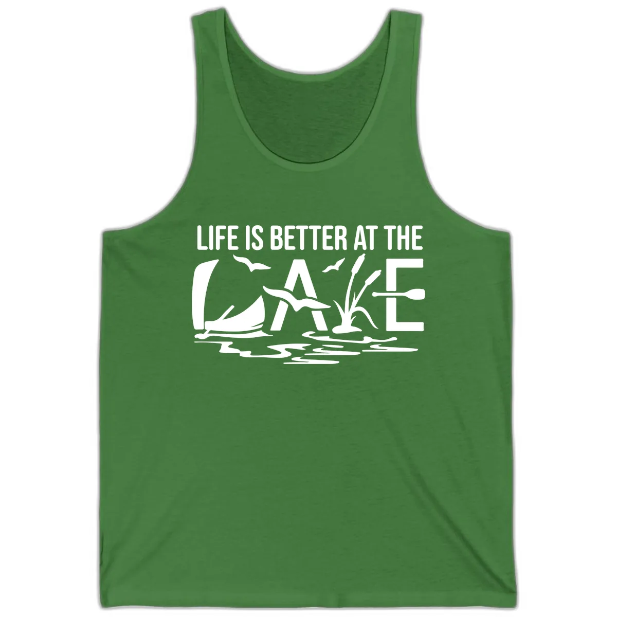 Life Is Better At The Lake Tank in Leaf