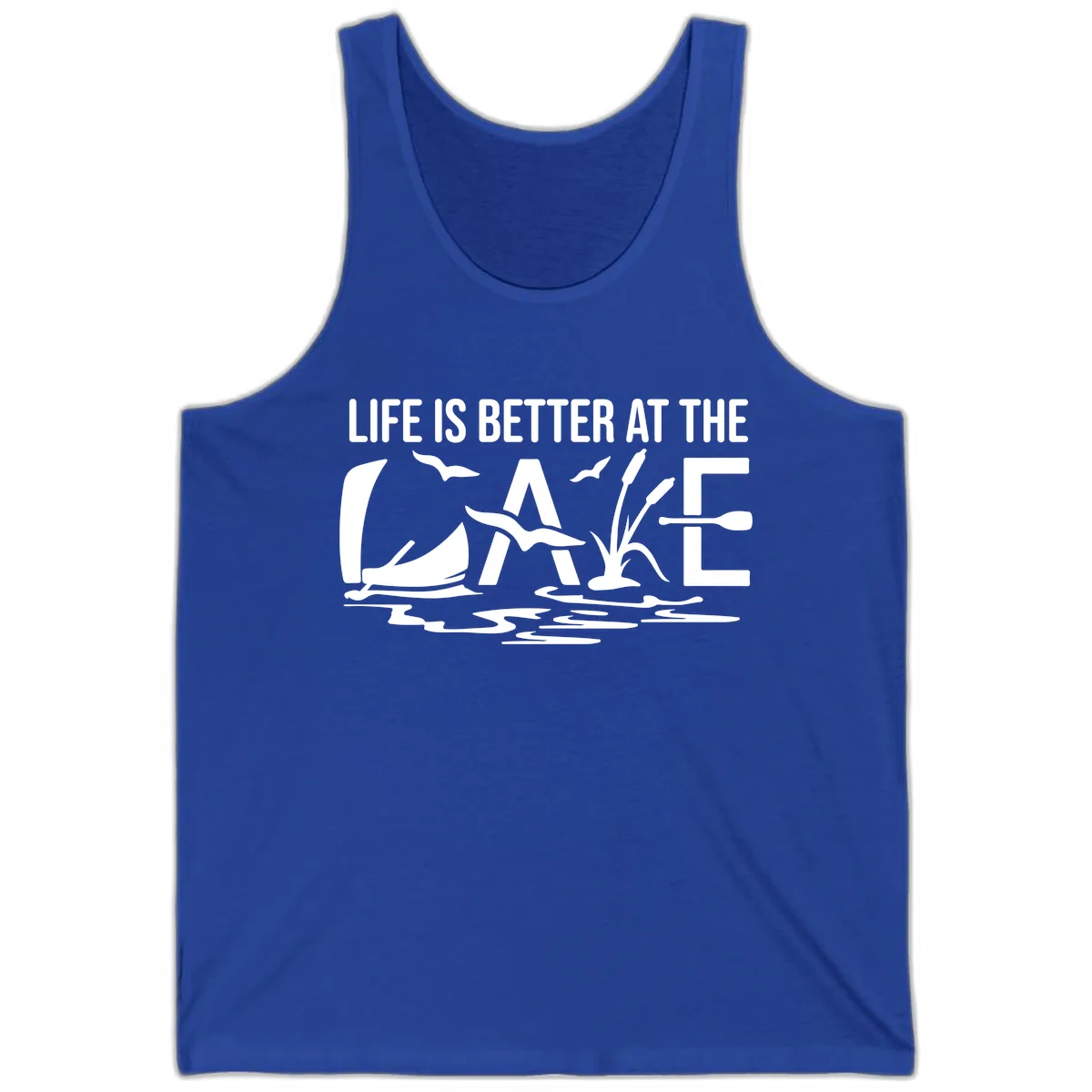 Life Is Better At The Lake Tank in True Royal