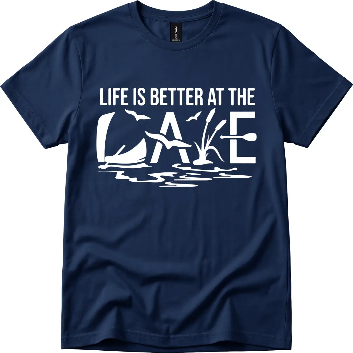 Life Is Better At The Lake T-Shirt in Navy