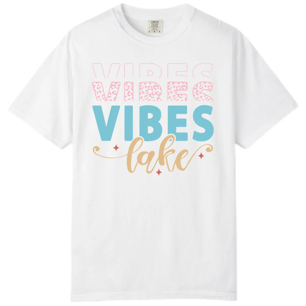 Vibes Lake Life Apparel Comfort Color in White
