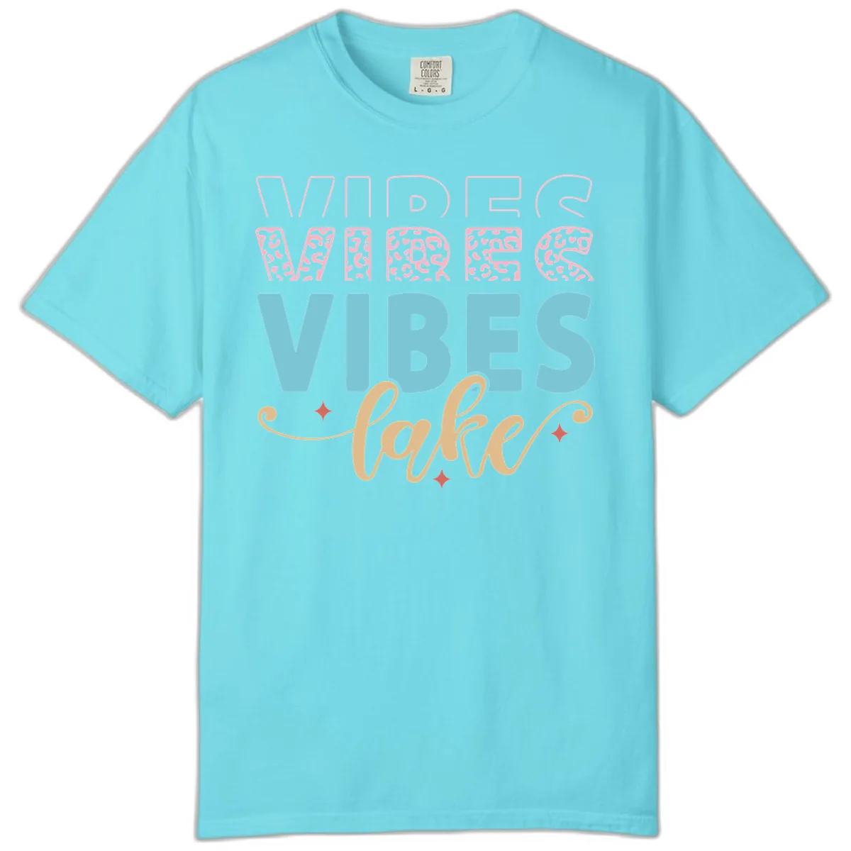 Vibes Lake Life Apparel Comfort Color in Lagoon Blue