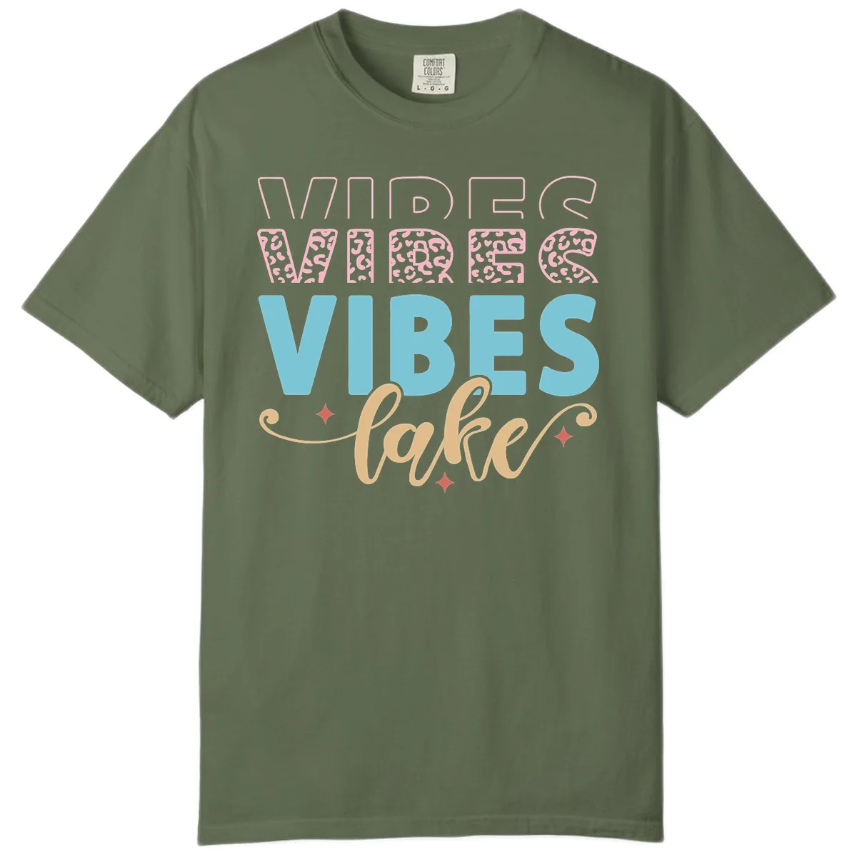 Vibes Lake Life Apparel Comfort Color in Sage