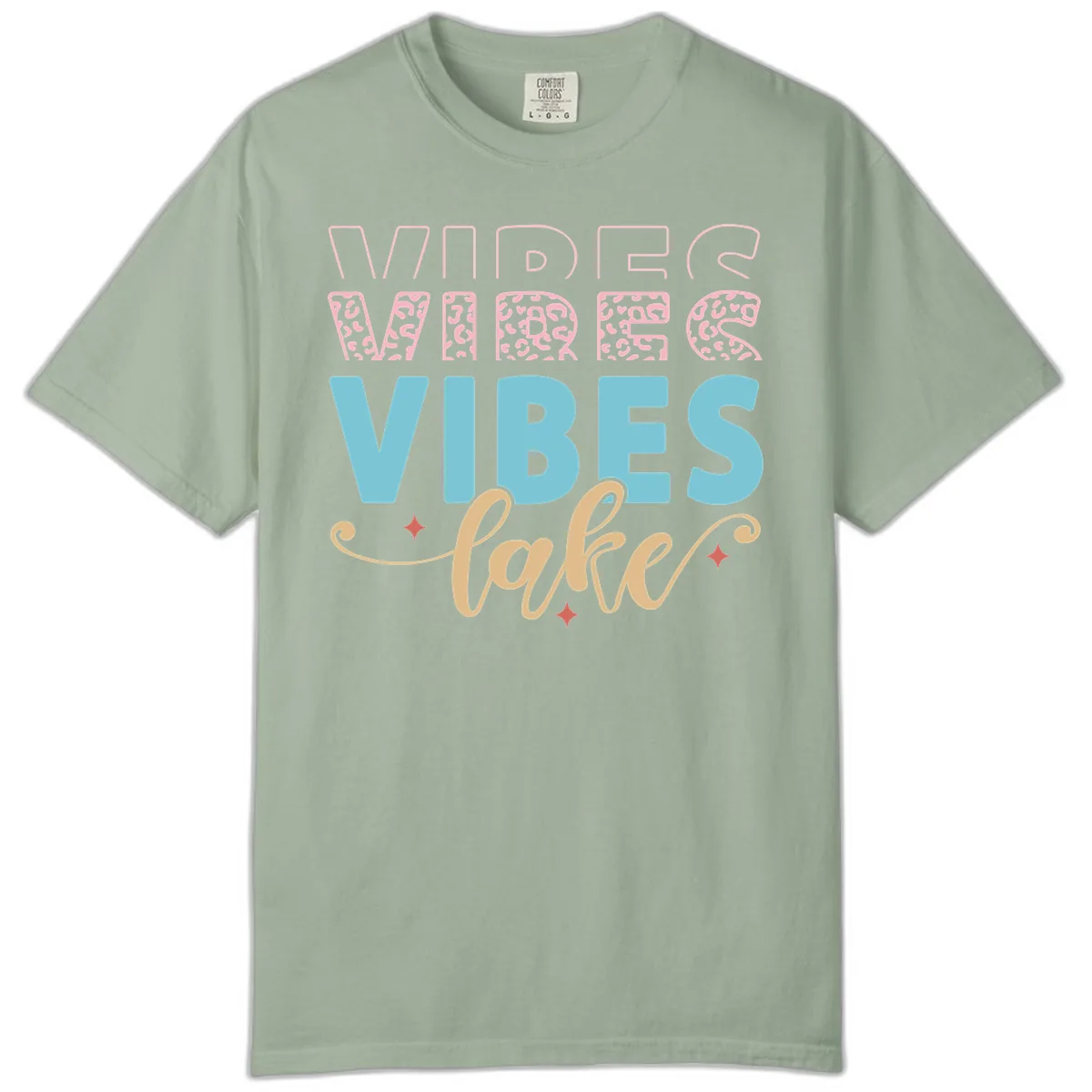 Vibes Lake Life Apparel Comfort Color in Bay