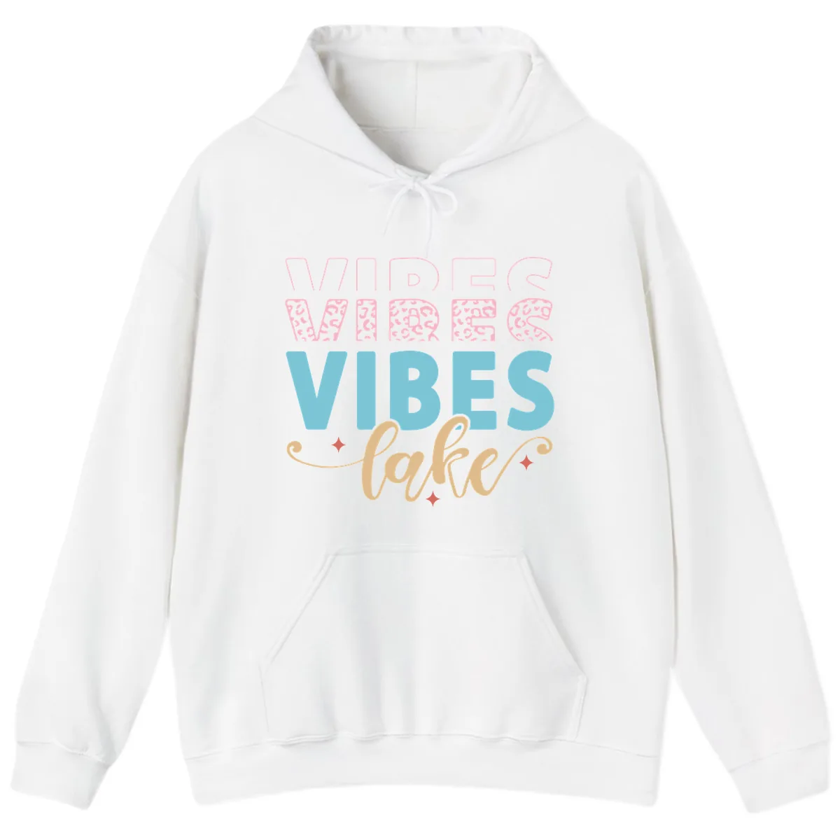 Vibes Lake Life Apparel Hoodie in White