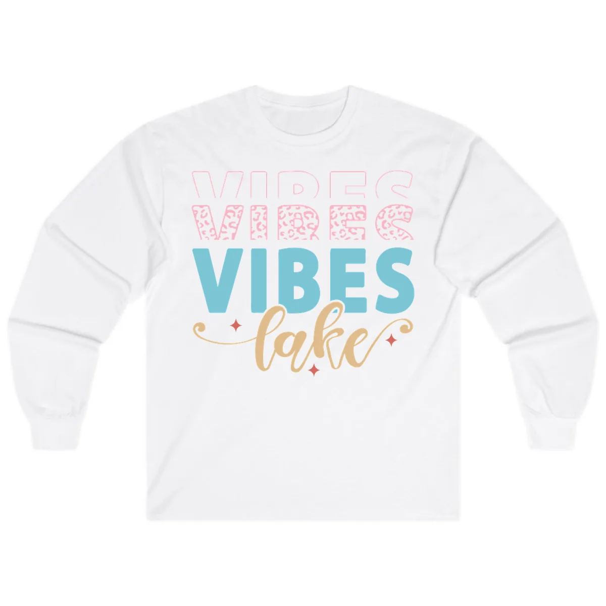 Vibes Lake Life Apparel Long Sleeve in White