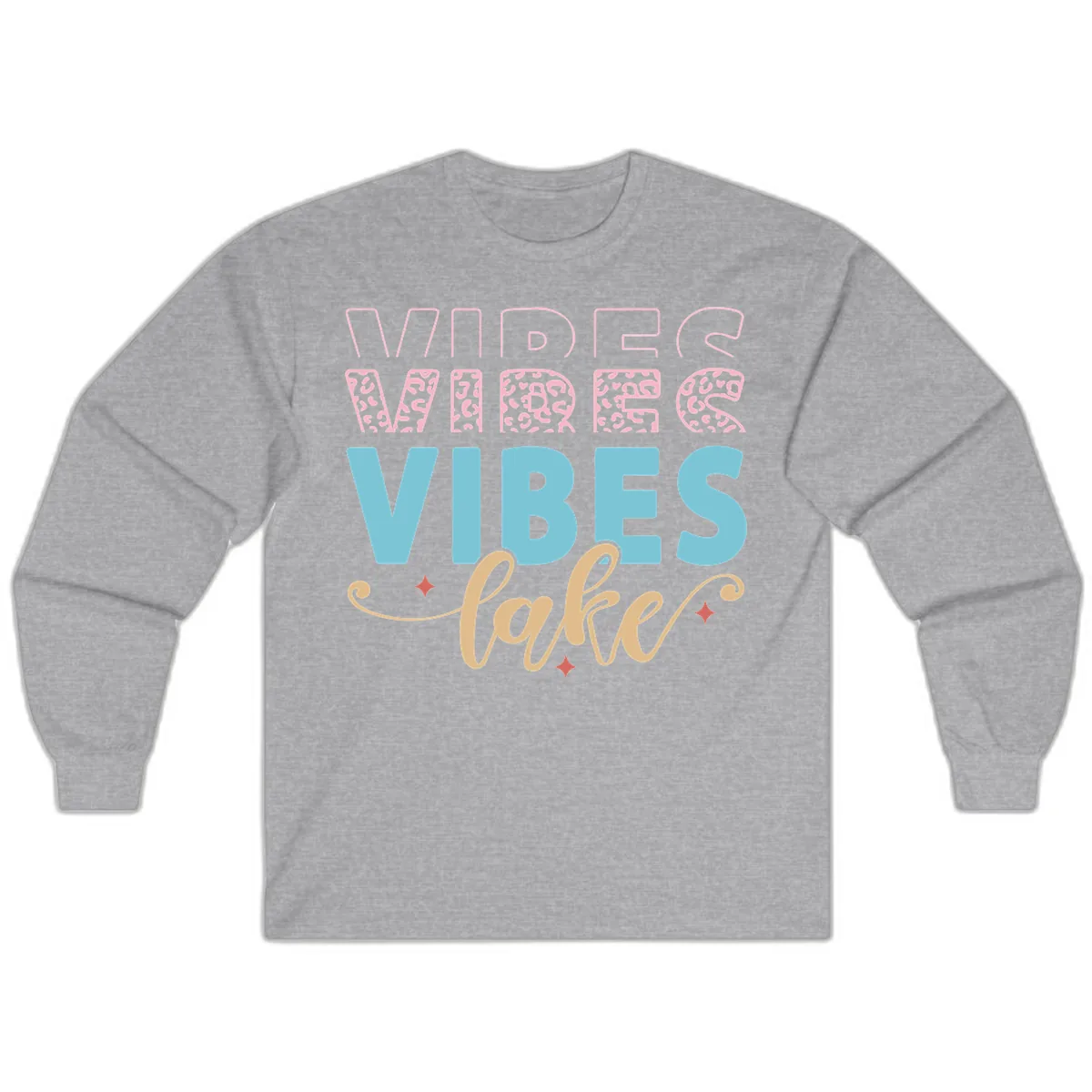 Vibes Lake Life Apparel Long Sleeve in Sport Grey