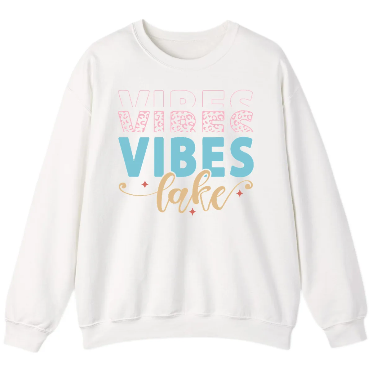 Vibes Lake Life Apparel Sweatshirt in White