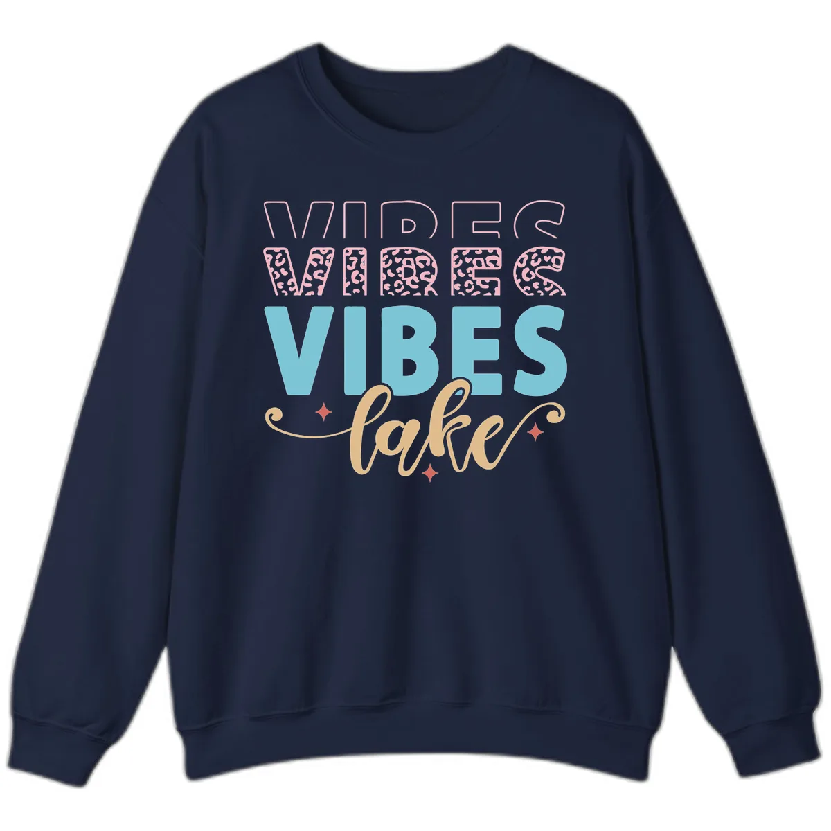 Vibes Lake Life Apparel Sweatshirt in Navy