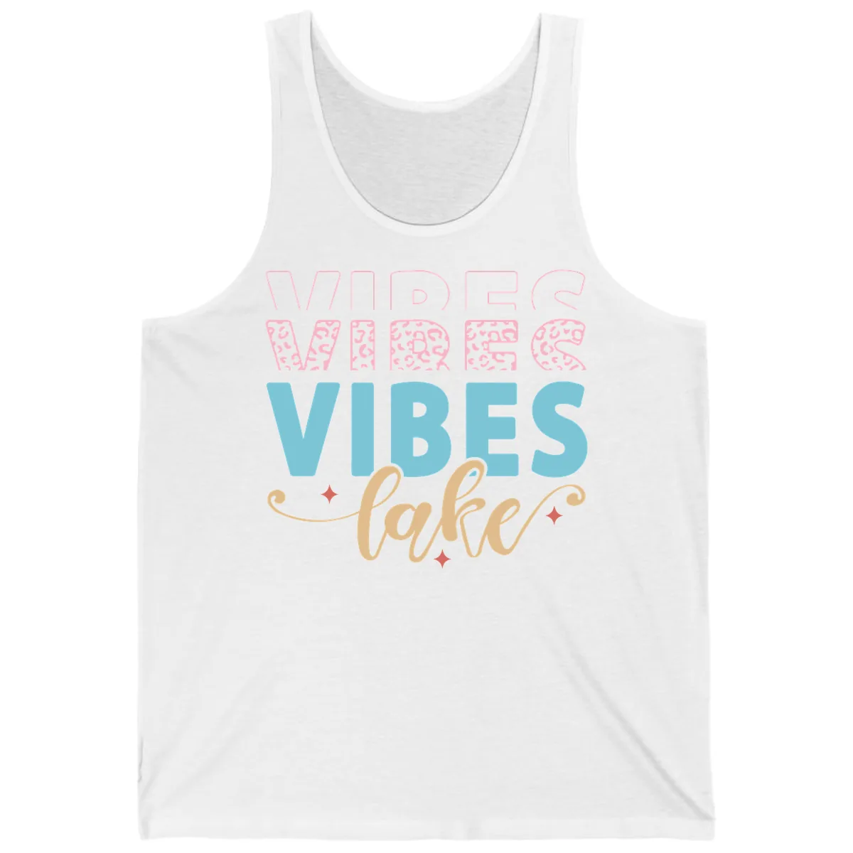 Vibes Lake Life Apparel Tank in White