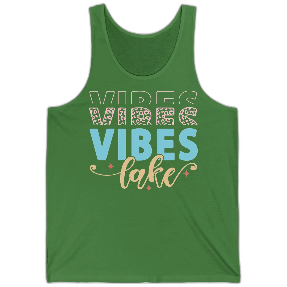 Vibes Lake Life Apparel Tank in Leaf