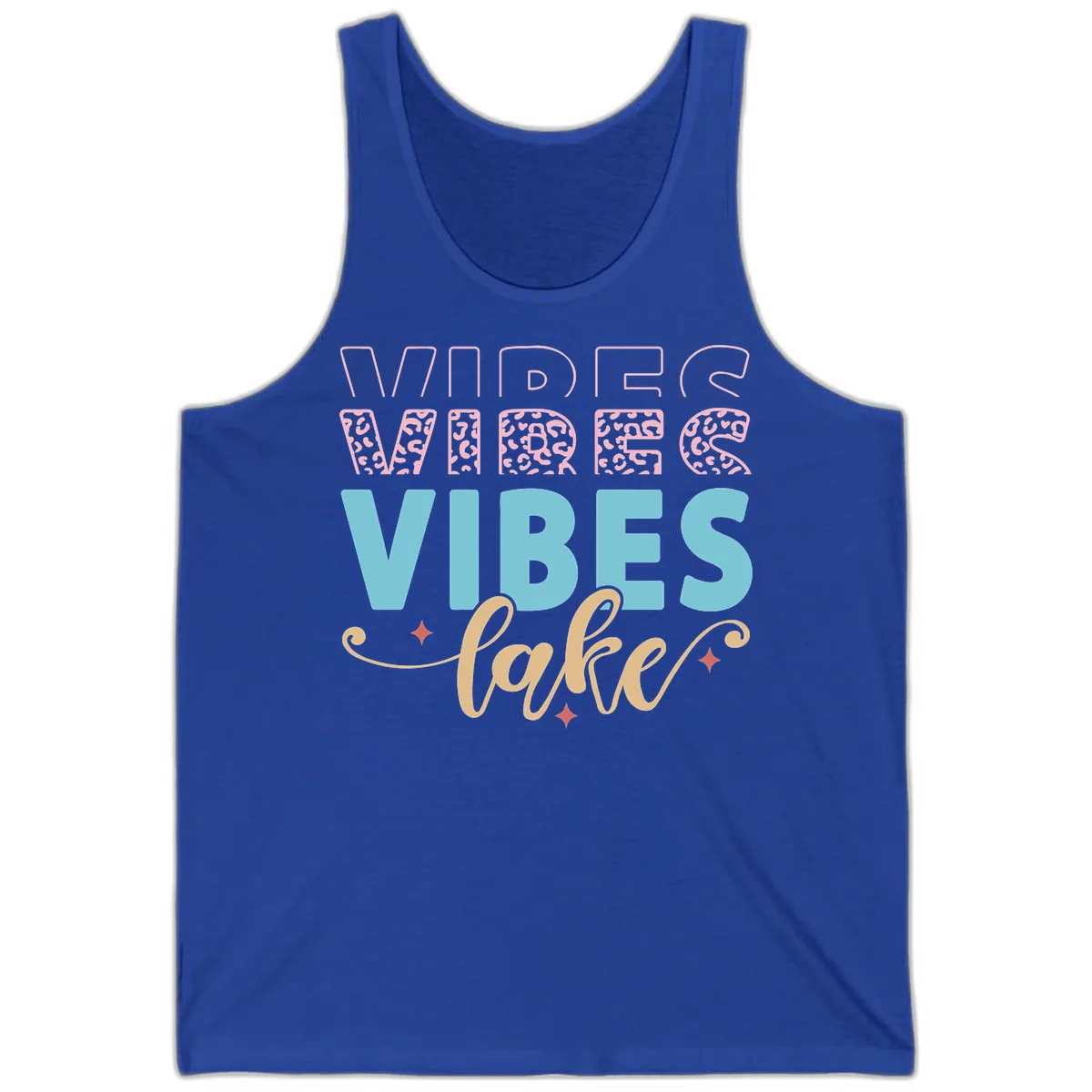 Vibes Lake Life Apparel Tank in True Royal