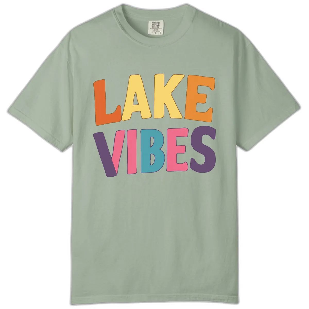 Lake Vibes Typography Design Comfort Color in Bay