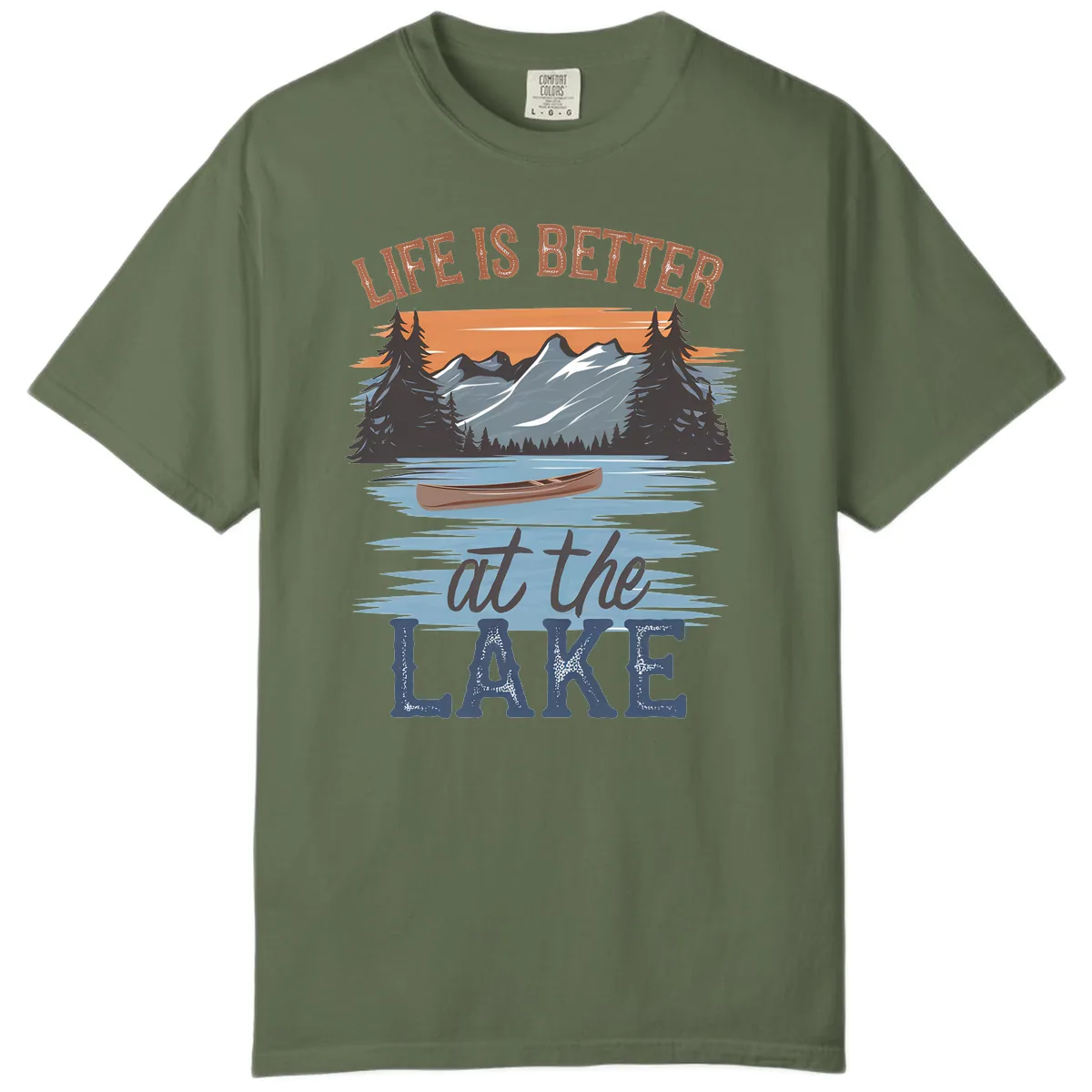Life Is Better At The Lake Design Comfort Color in Sage
