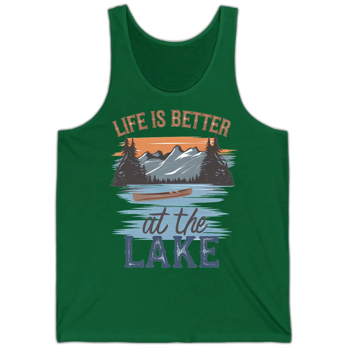 Life Is Better At The Lake Design Tank in Kelly