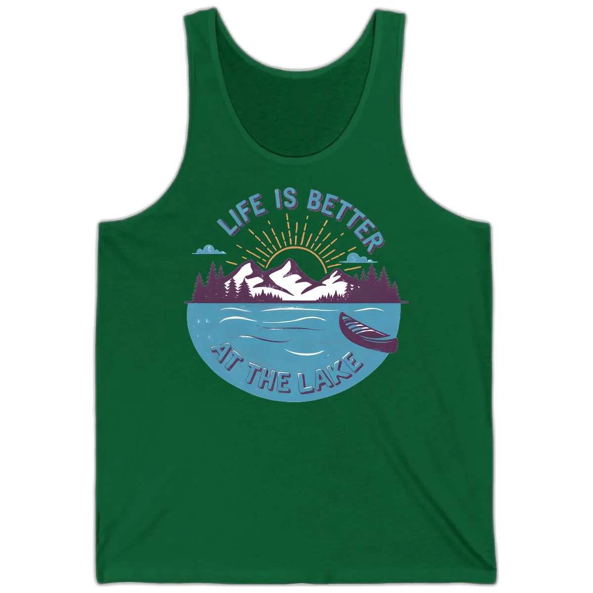 Life Is Better At The Lake Design Tank in Kelly