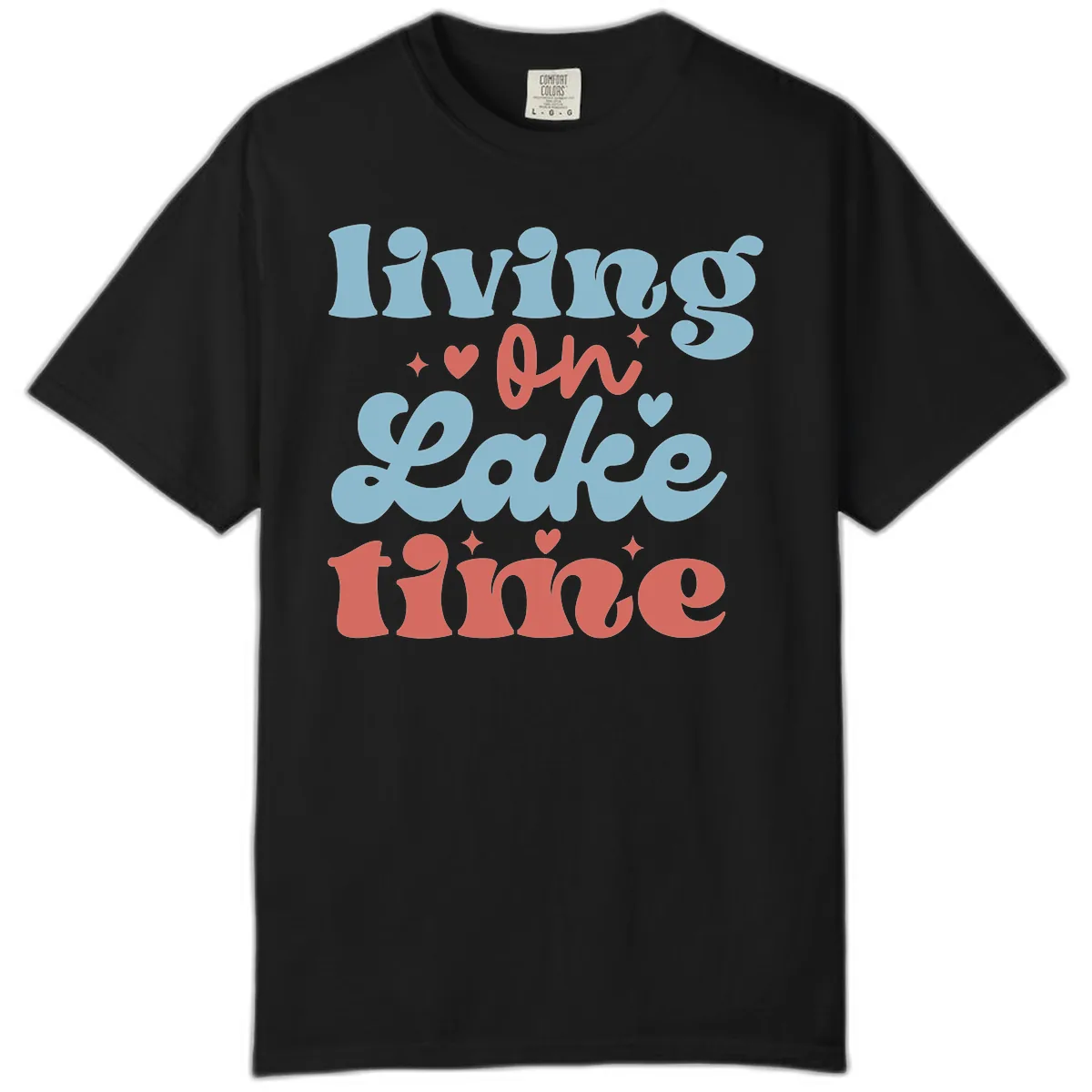 Living On Lake Time Design Comfort Color in Black