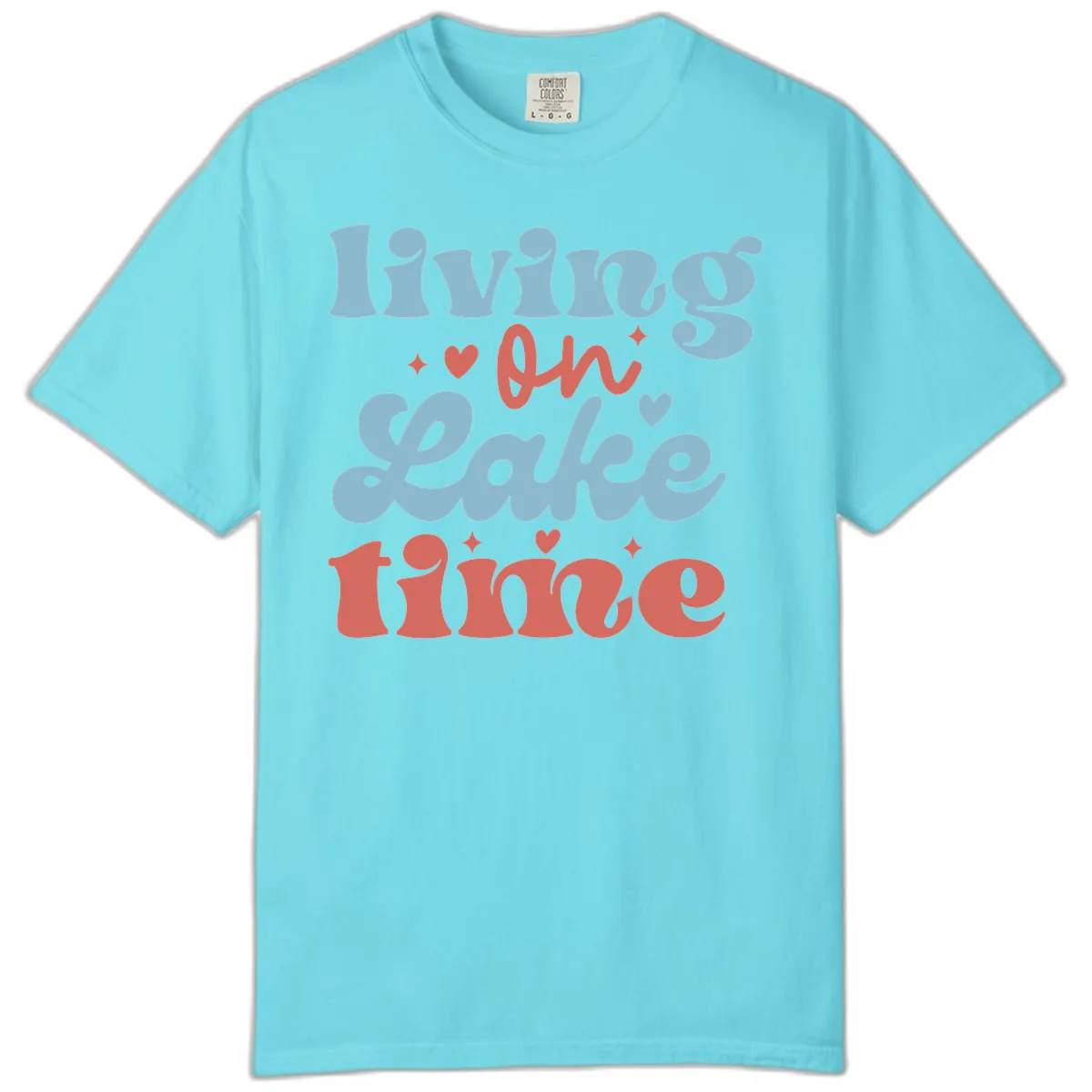 Living On Lake Time Design Comfort Color in Lagoon Blue
