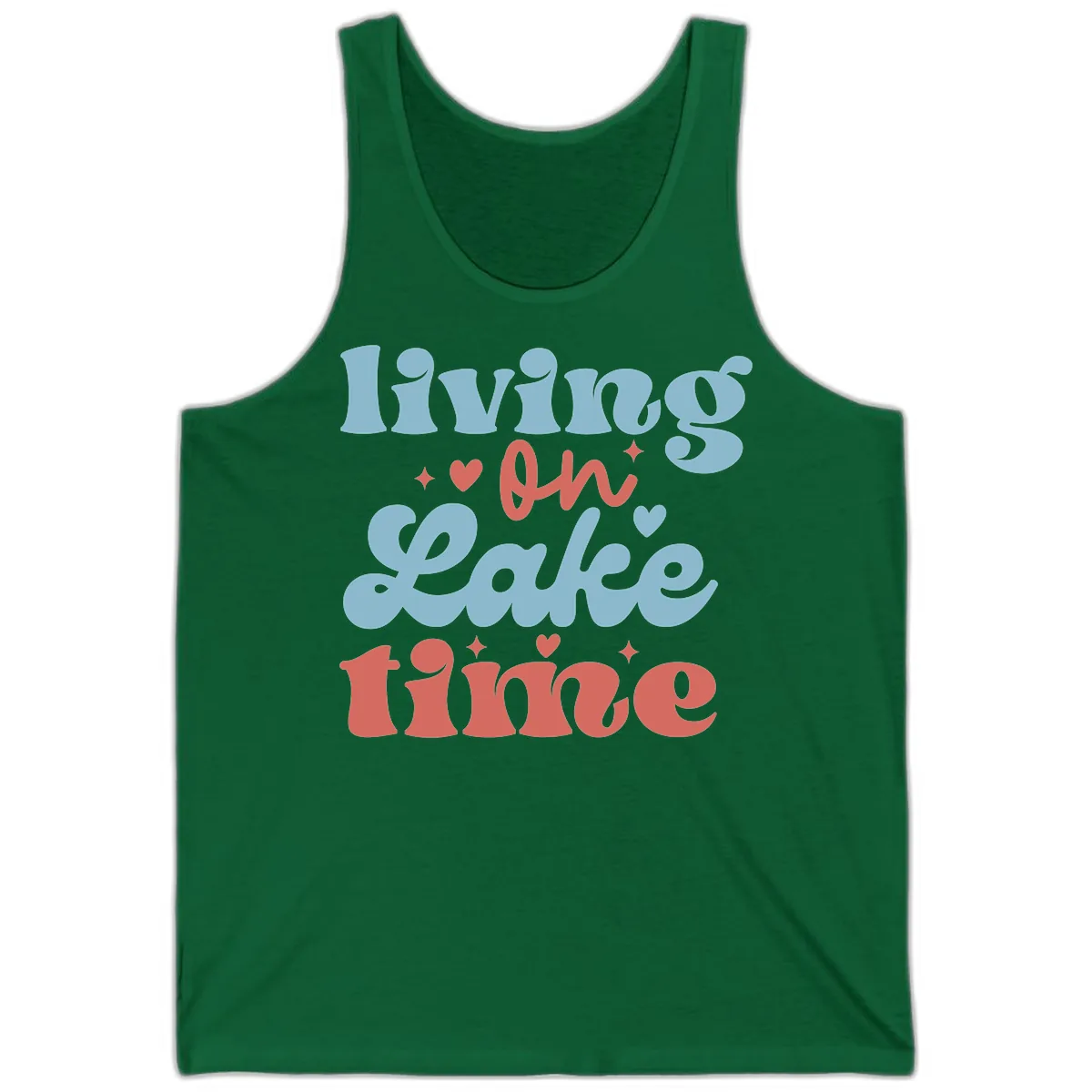 Living On Lake Time Design Tank in Kelly