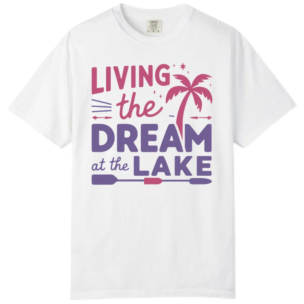 Living The Dream At The Lake Comfort Color in White
