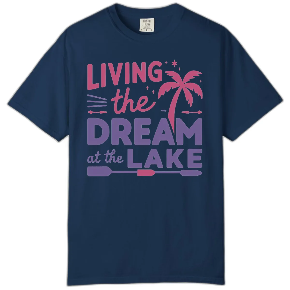 Living The Dream At The Lake Comfort Color in Navy