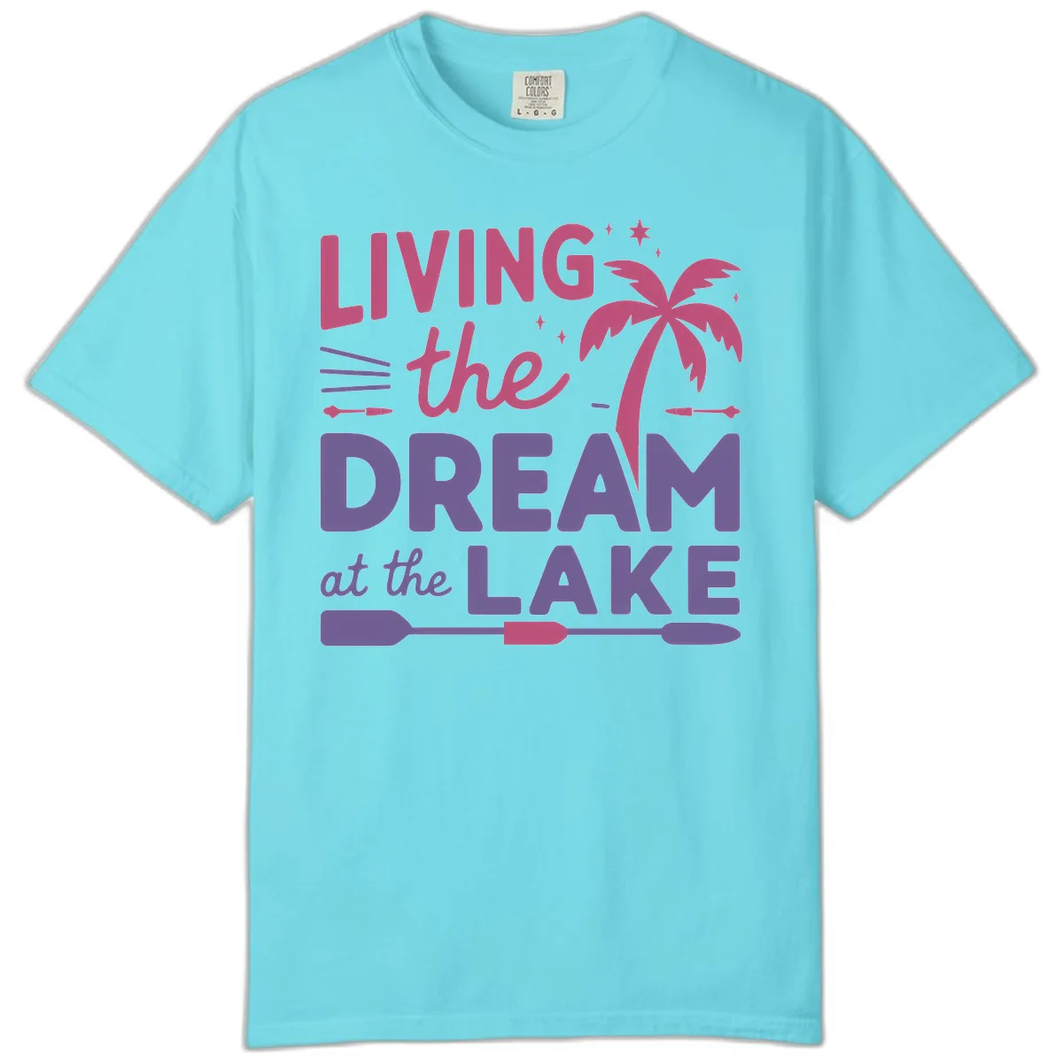 Living The Dream At The Lake Comfort Color in Lagoon Blue