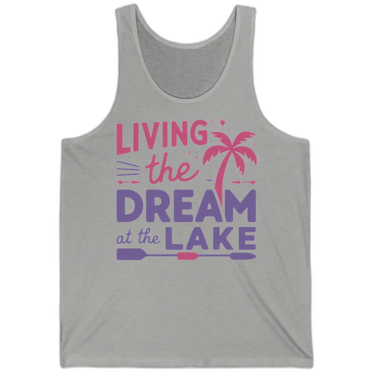 Living The Dream At The Lake Tank in Athletic Heather