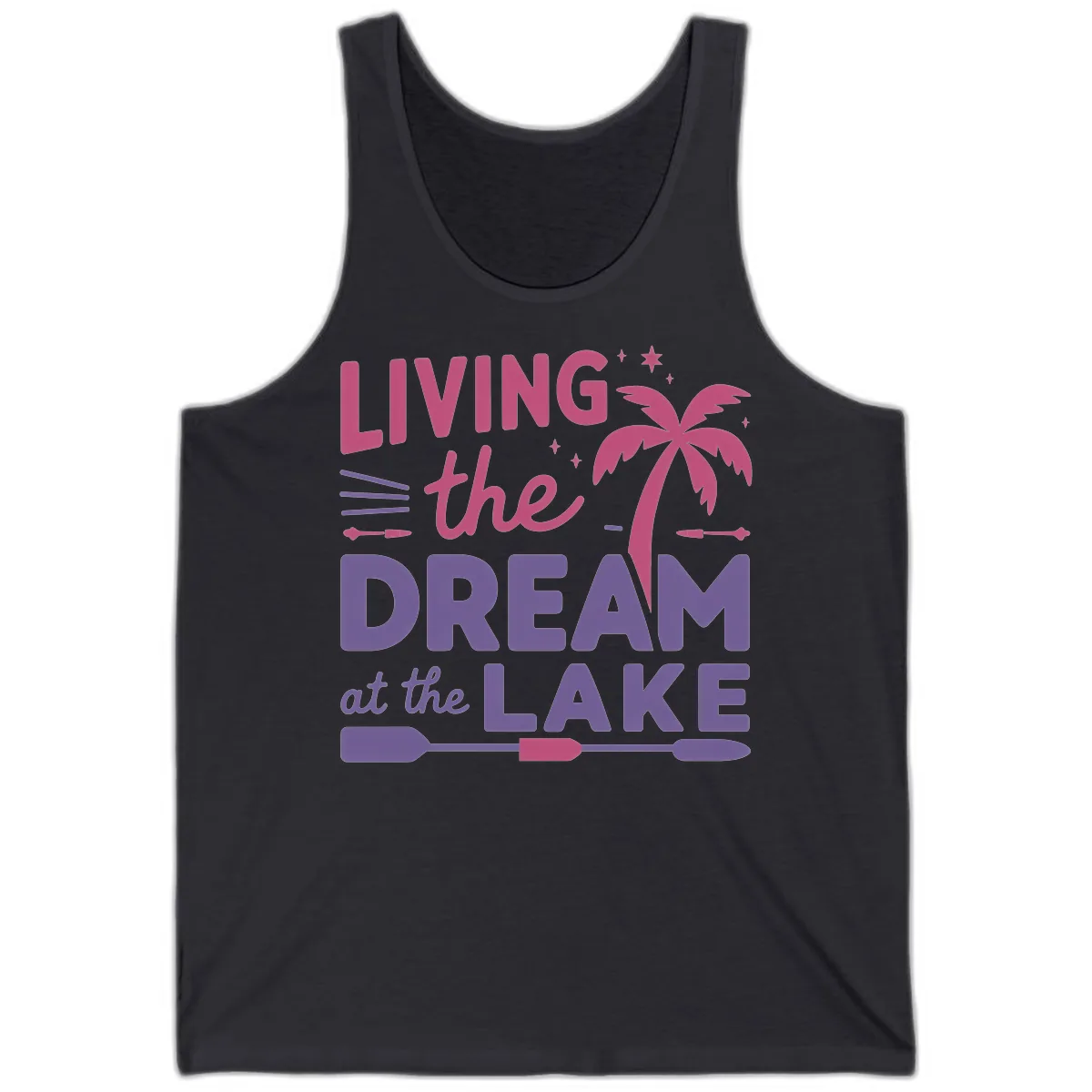Living The Dream At The Lake Tank in Dark Grey