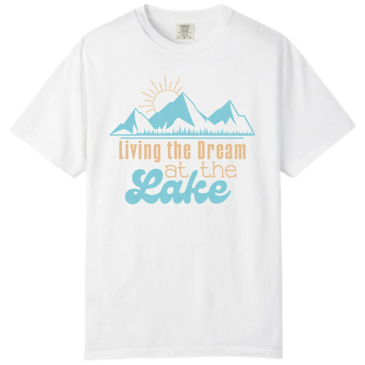 Living The Dream At The Lake Comfort Color in White