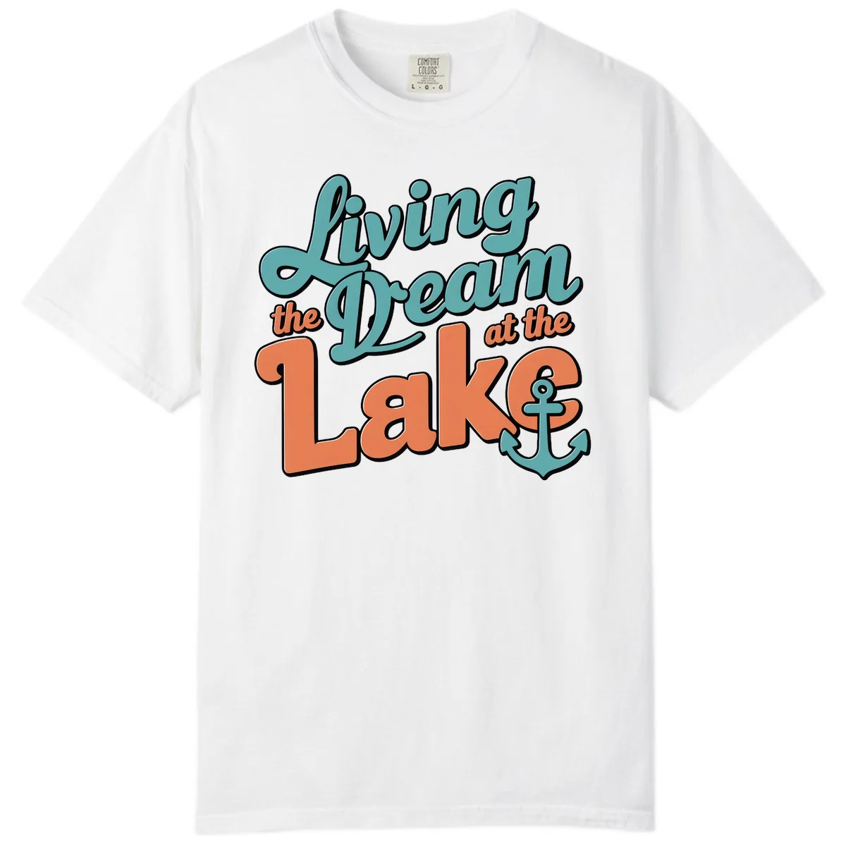 Living The Dream At The Lake Comfort Color in White