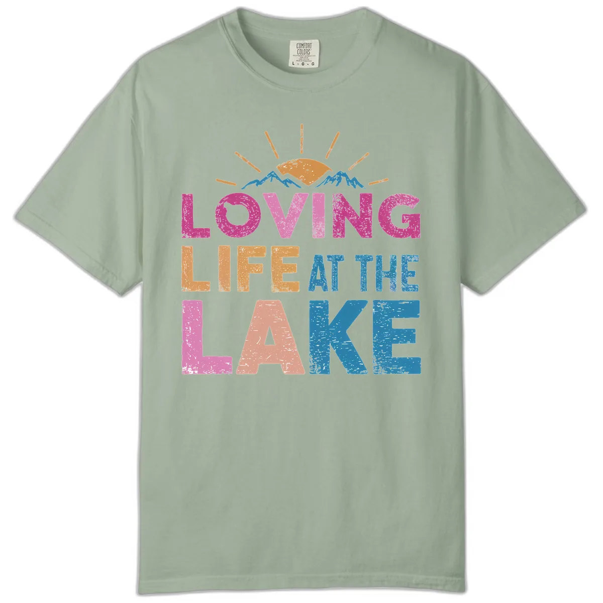 Loving Life At The Lake Comfort Color in Bay