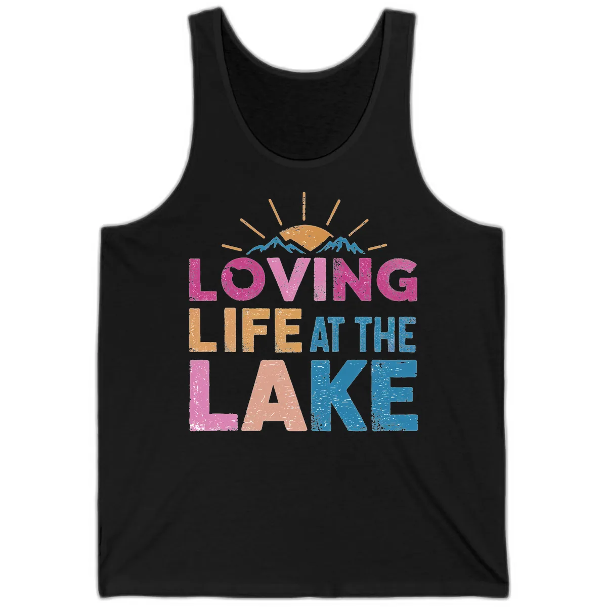 Loving Life At The Lake Tank in Black