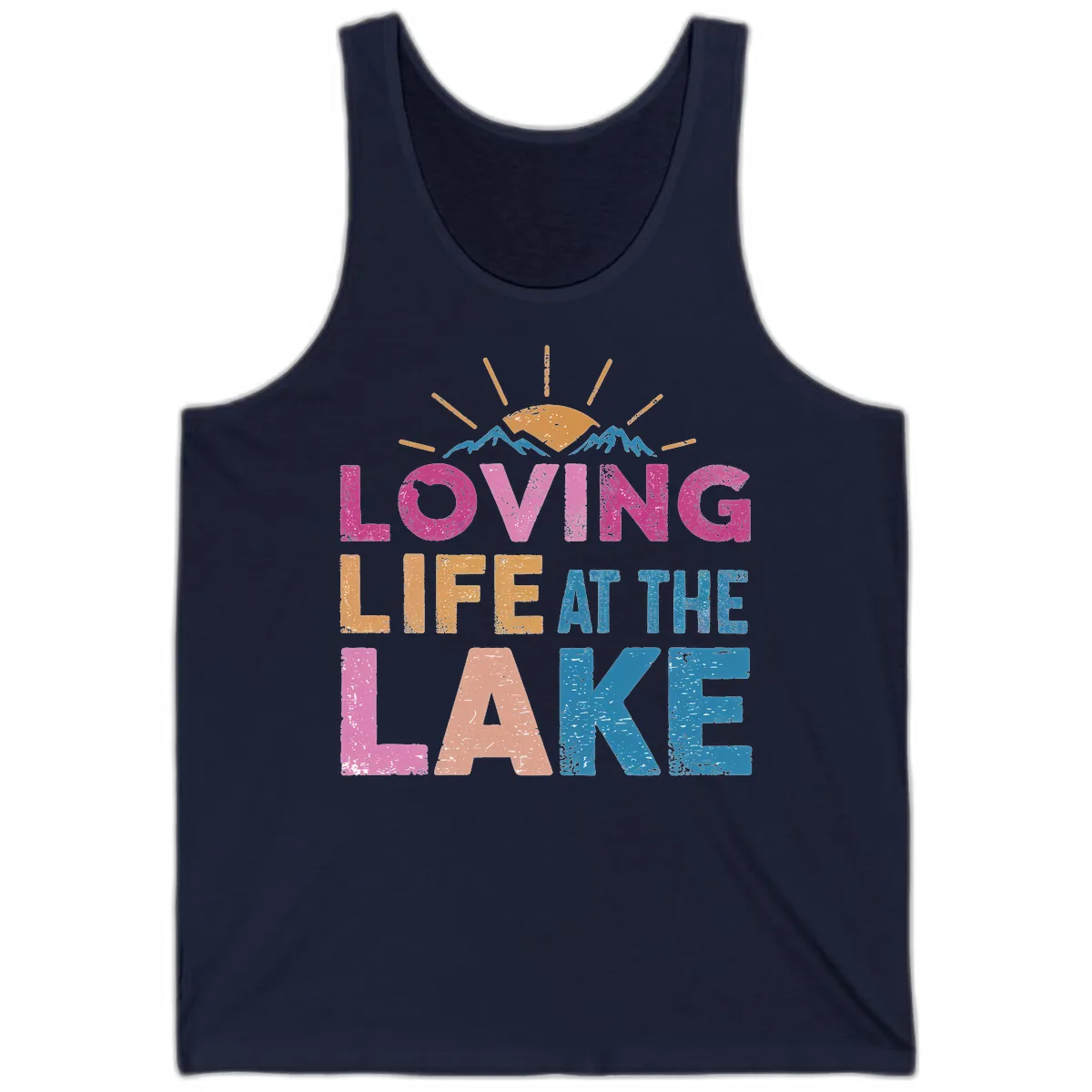 Loving Life At The Lake Tank in Navy