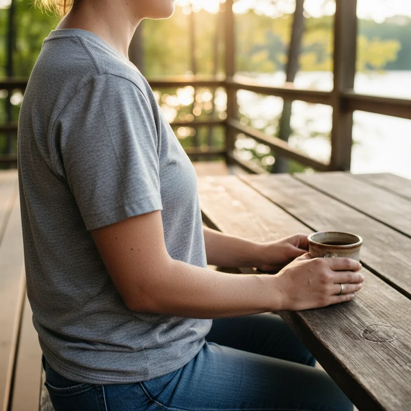The Lake Life V-Neck: A Softer Silhouette for Comfort - Lake Life Shirt Co