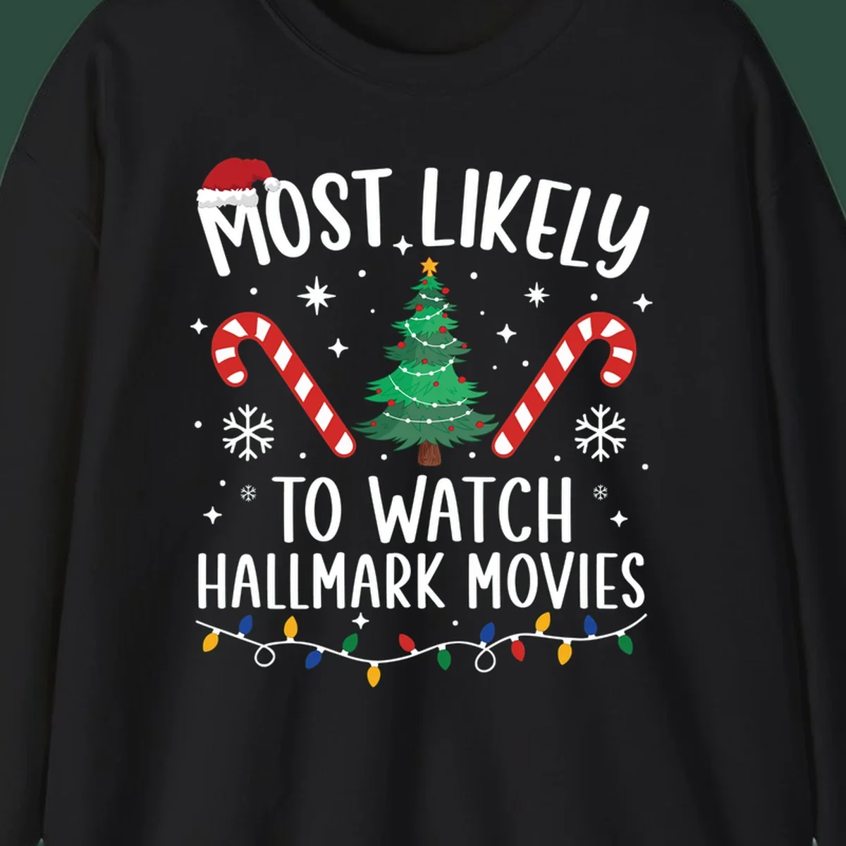 Most Likely To Watch Hallmark Movies Christmas T-Shirt