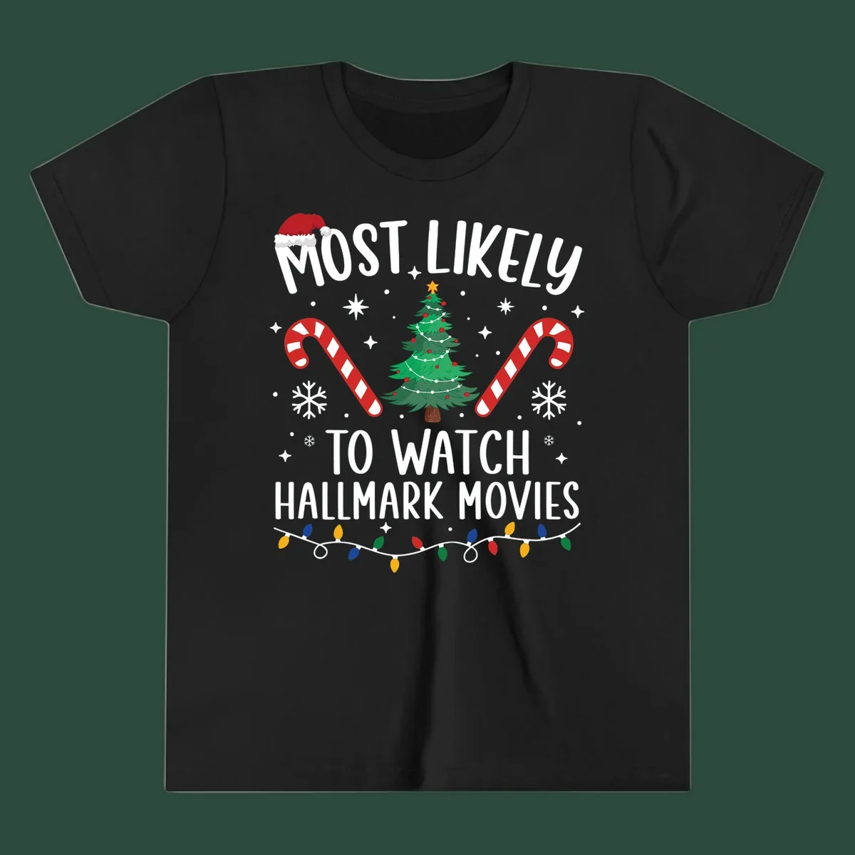 Most Likely To Watch Hallmark Movies Christmas T-Shirt