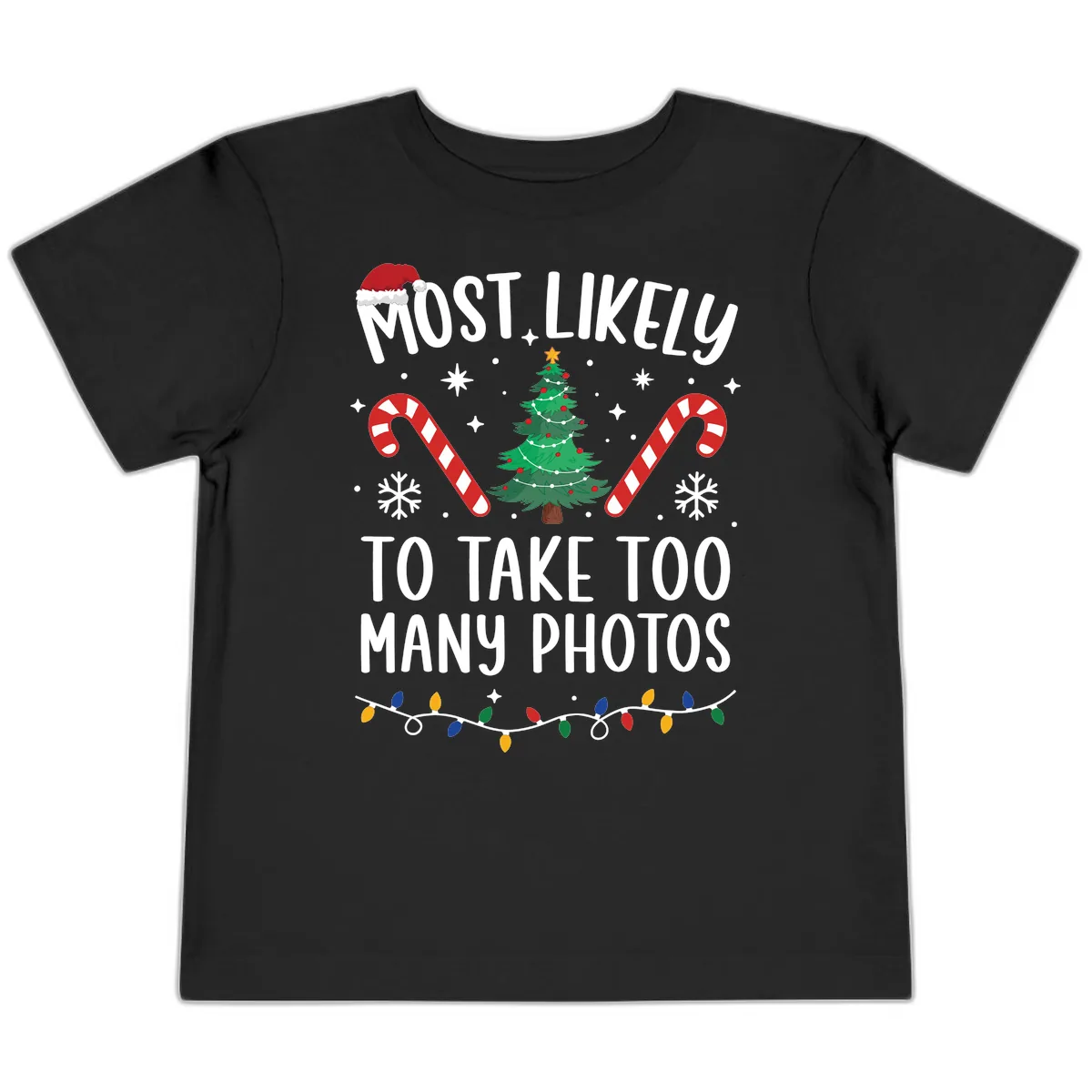Most Likely To Take Too Many Photos Toddler T-Shirt in Black