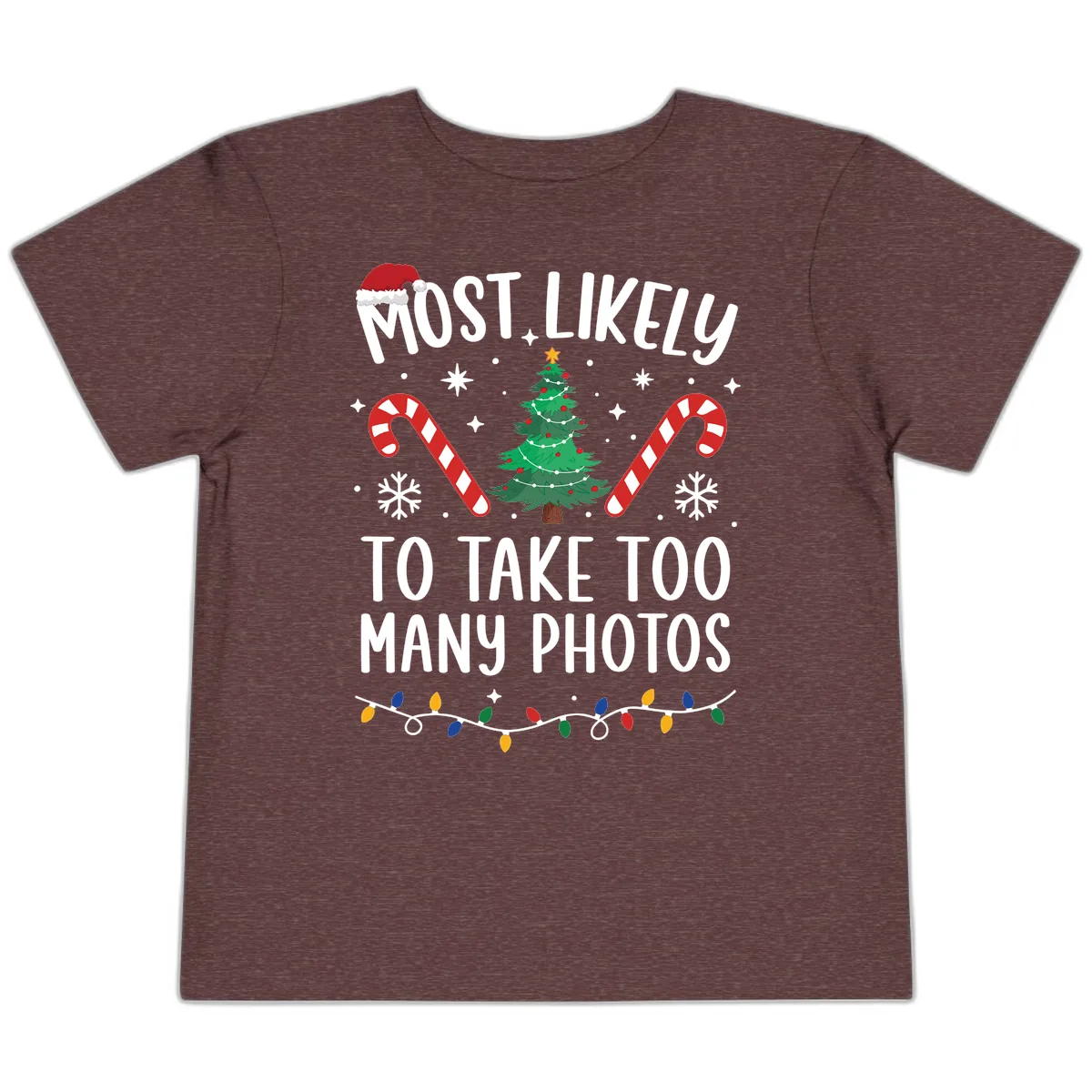 Most Likely To Take Too Many Photos Toddler T-Shirt in Heather Maroon
