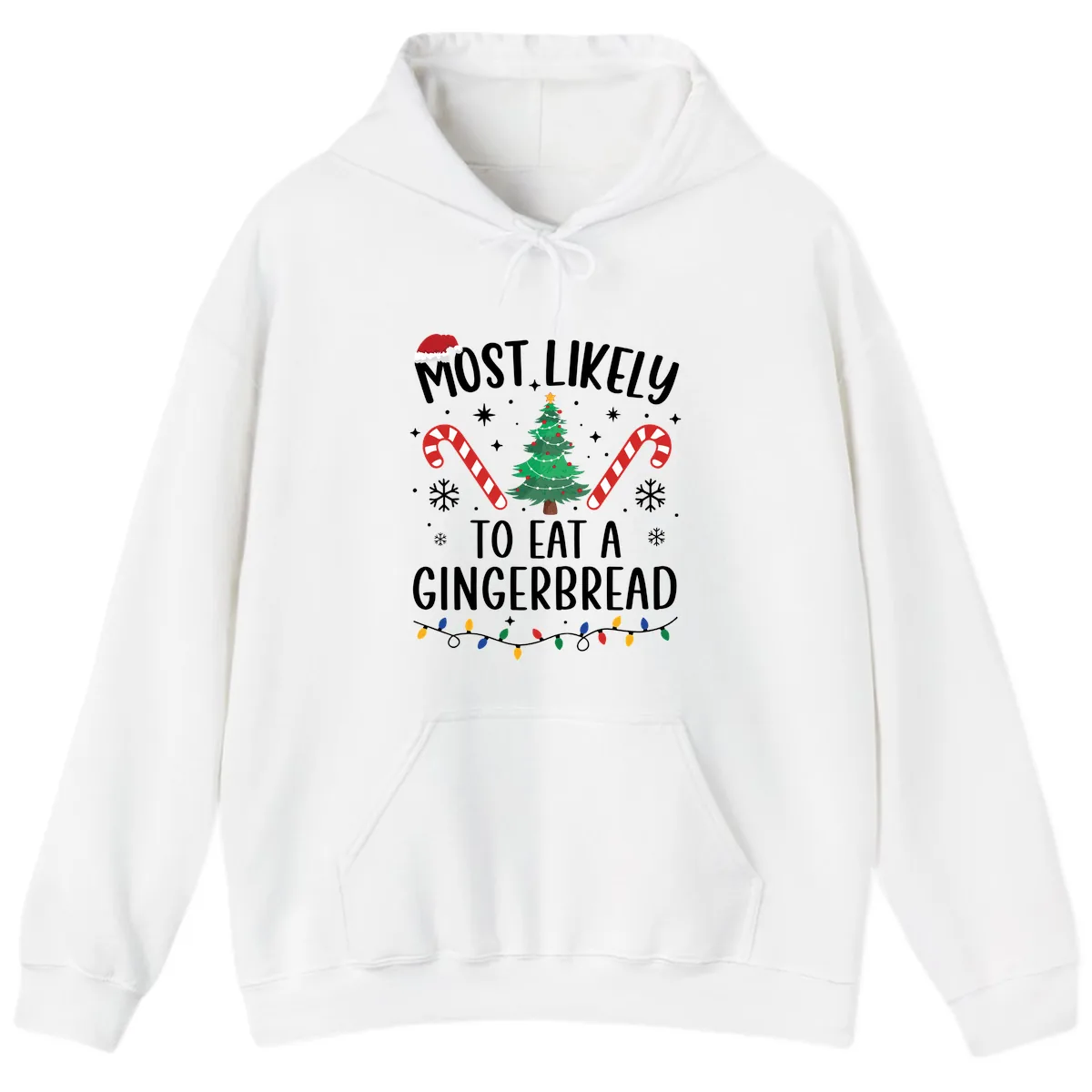 Most Likely To Eat A Gingerbread Hoodie in White