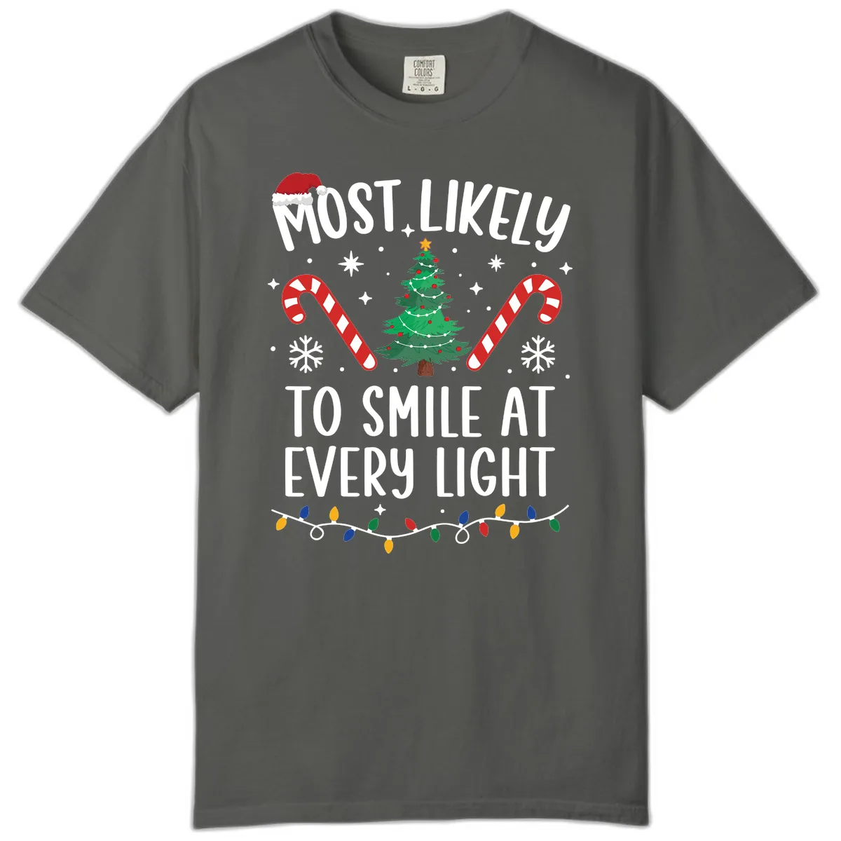 Most Likely To Smile At Every Light Comfort Color in Pepper