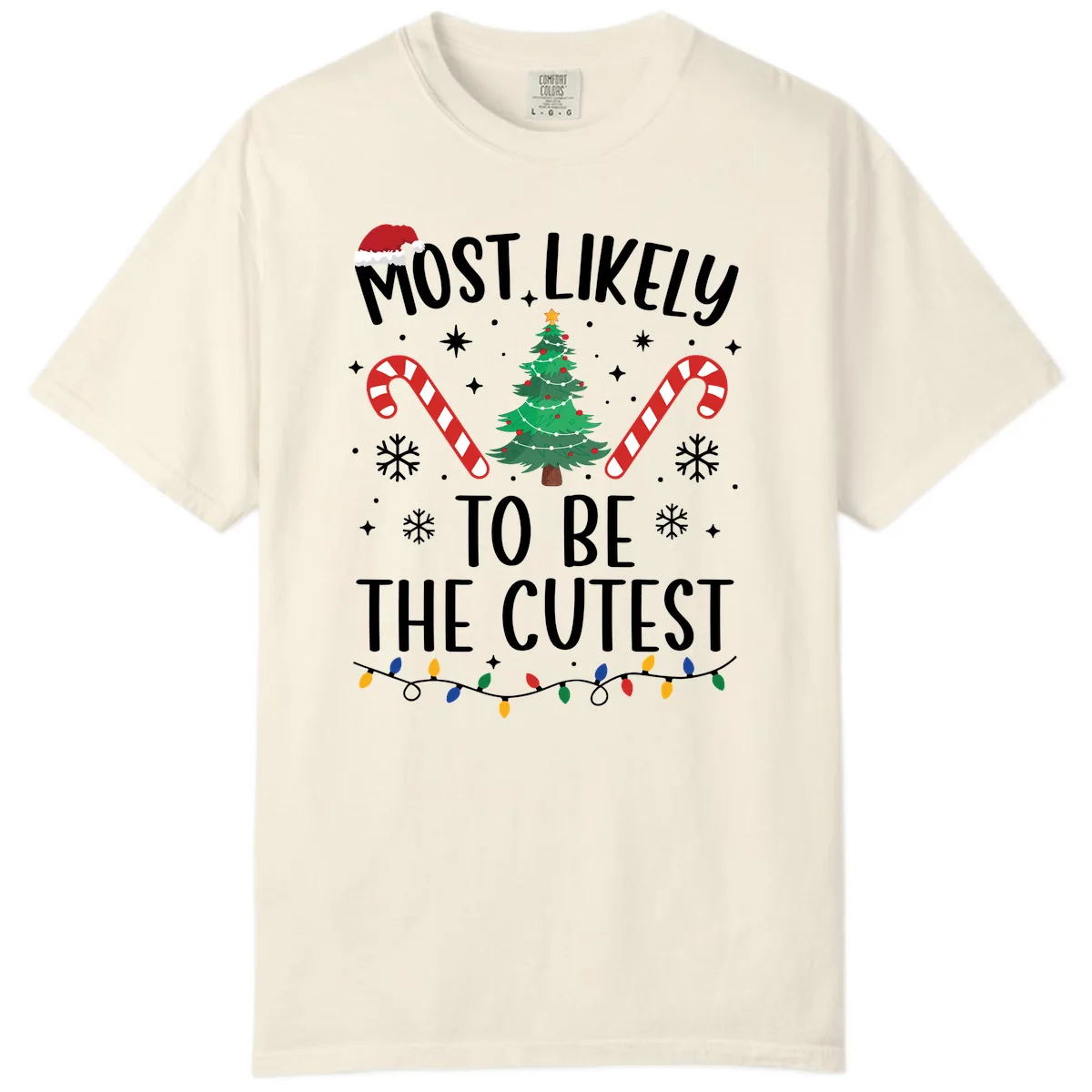 Most Likely To Be The Cutest Christmas Tree Comfort Color in Ivory