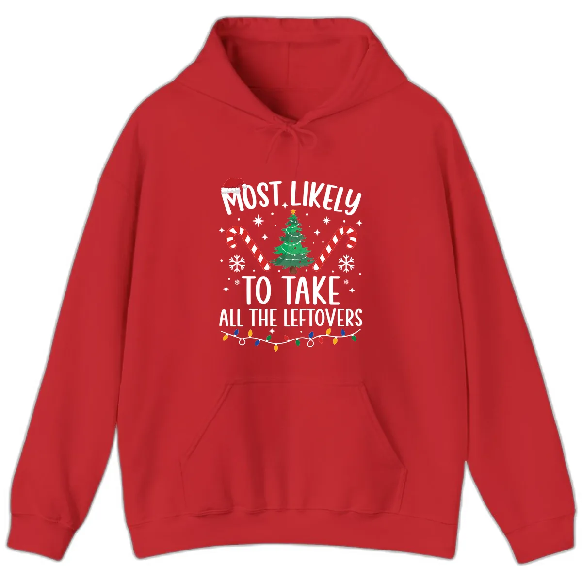 Most Likely To Take All The Leftovers Hoodie in Red