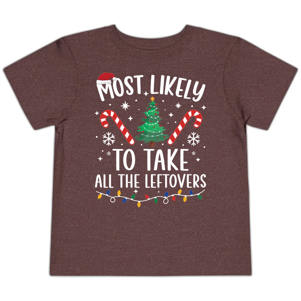 Most Likely To Take All The Leftovers Toddler T-Shirt in Heather Maroon