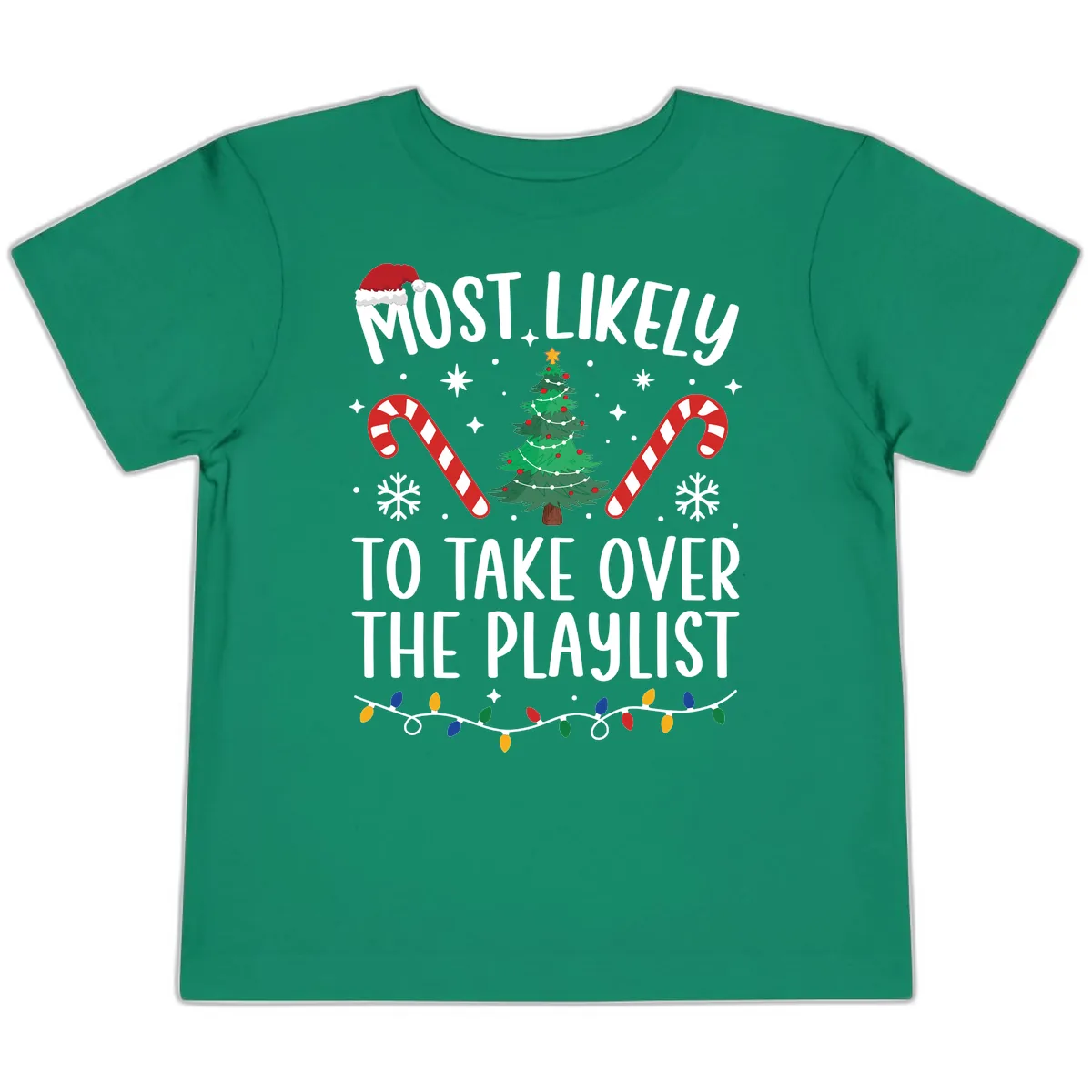 Most Likely To Take Over Playlist Toddler T-Shirt in Kelly
