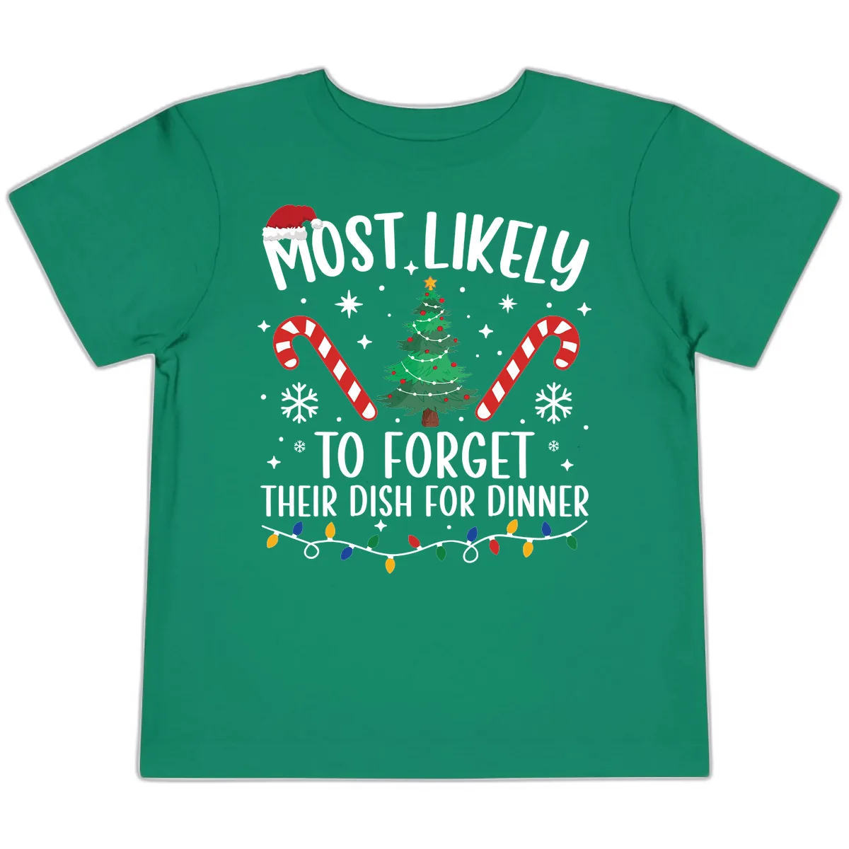 Most Likely To Forget Their Dish Toddler T-Shirt in Kelly