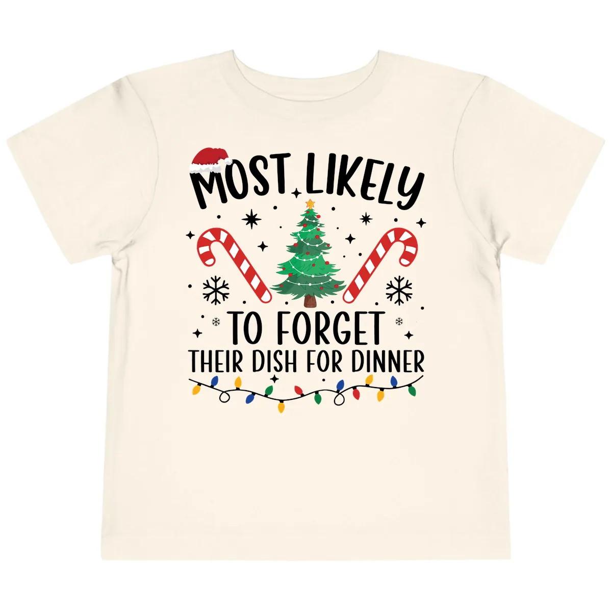 Most Likely To Forget Their Dish Toddler T-Shirt in Natural