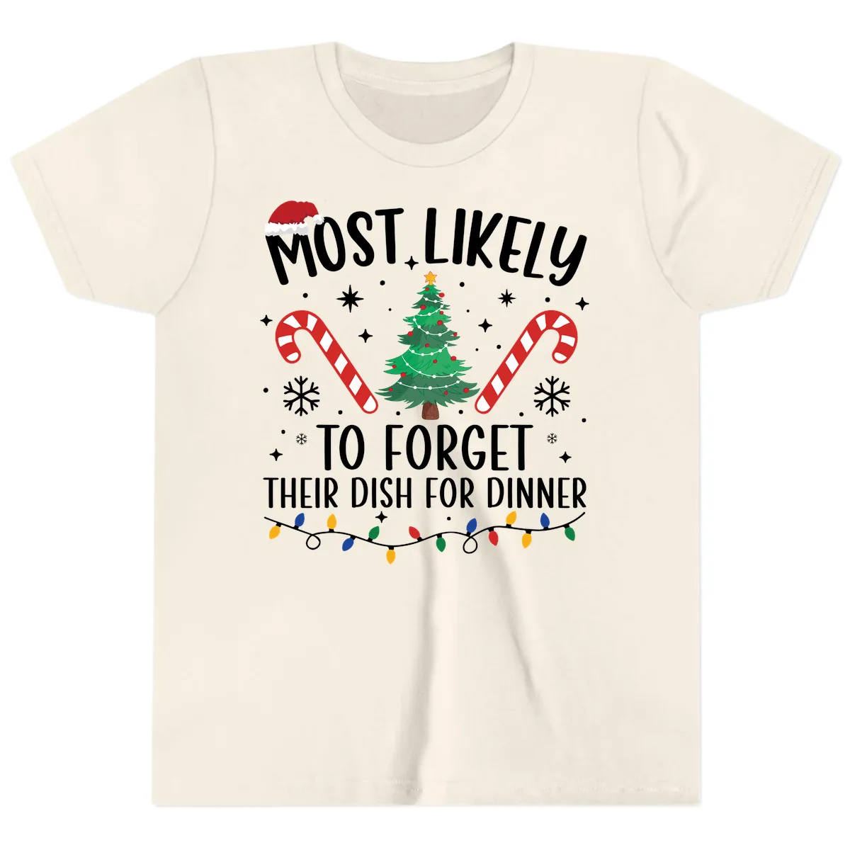 Most Likely To Forget Their Dish Youth T-Shirt in Natural