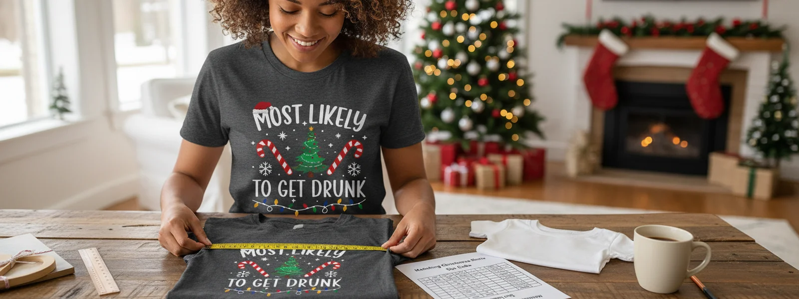 Matching Christmas Shirts Size Guide