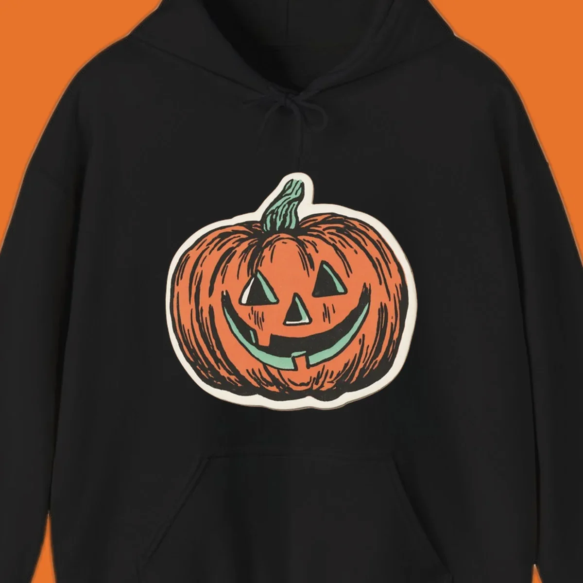 Vintage jack o lantern with a carved smile, perfect for Halloween.