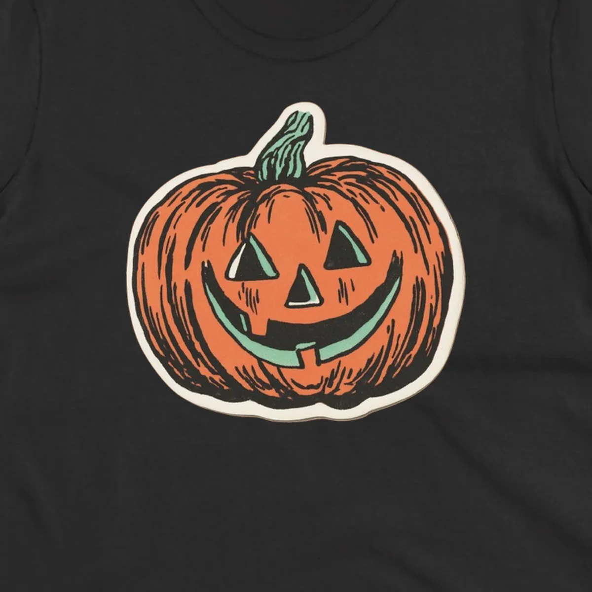 Vintage jack o lantern with a carved smile, perfect for Halloween.