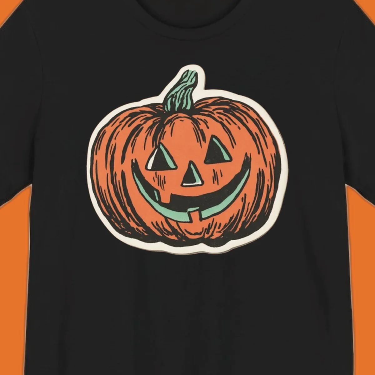 Vintage jack o lantern with a carved smile, perfect for Halloween.